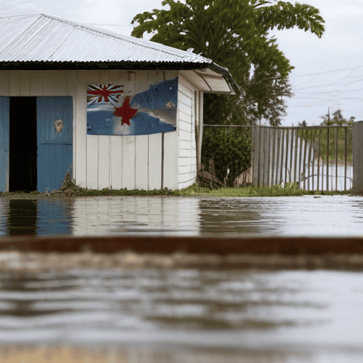Illustration of 47 Families Evacuated from Floods in Tavua