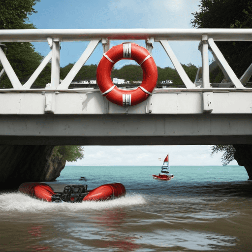 Illustration of 4 escape death after bridge collapse in Nadi