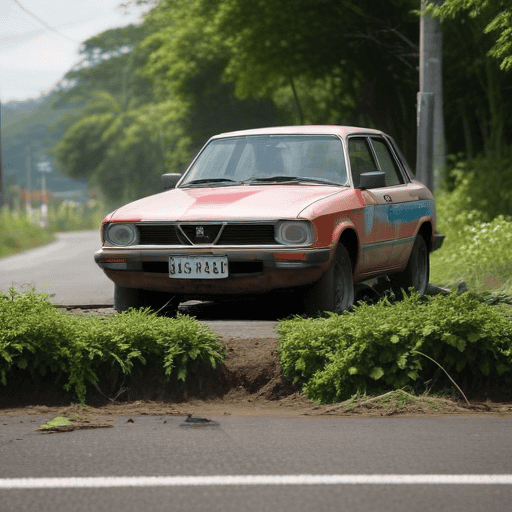 Car Crash in Savusavu: Passenger Hospitalized After Wild Ride