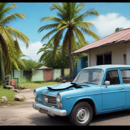 Shocking Crash: Vehicle Lands on House in Savusavu