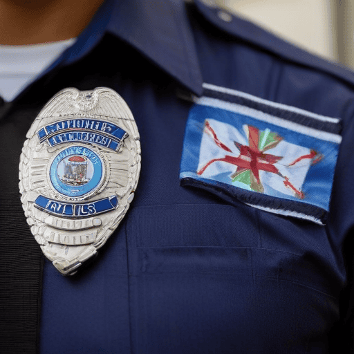 Illustration of Accused Policeman Suspended for Minivan Theft