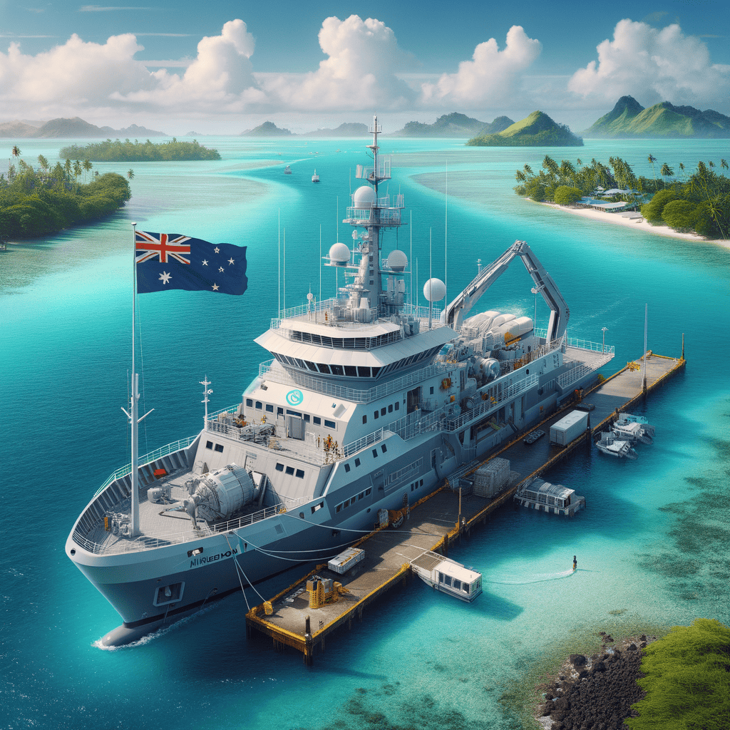 Illustration of All female Pacific crew set to sail Hinemoana II for research on whales