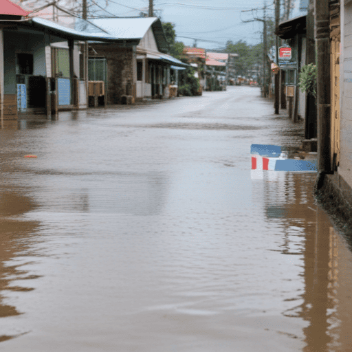 Illustration of Authorities Blamed for Flooding