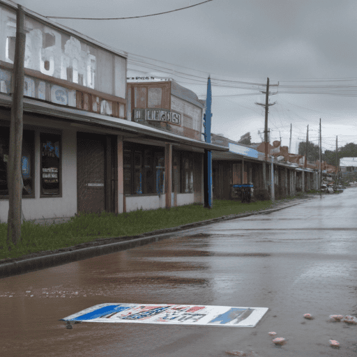 Illustration of Authorities Blamed for Flooding