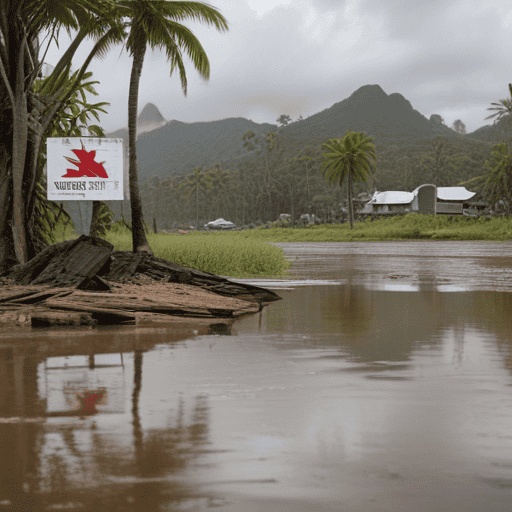 Illustration of Authorities Blamed for Flooding