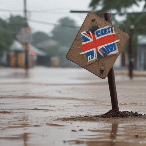 Illustration of Authorities Blamed for Flooding
