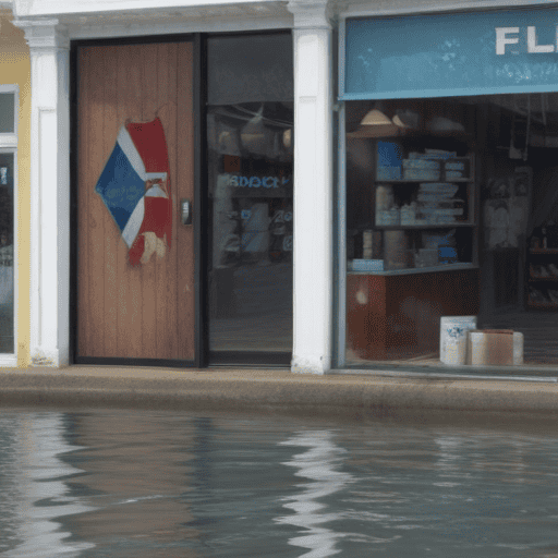 Illustration of Authorities Blamed for Flooding