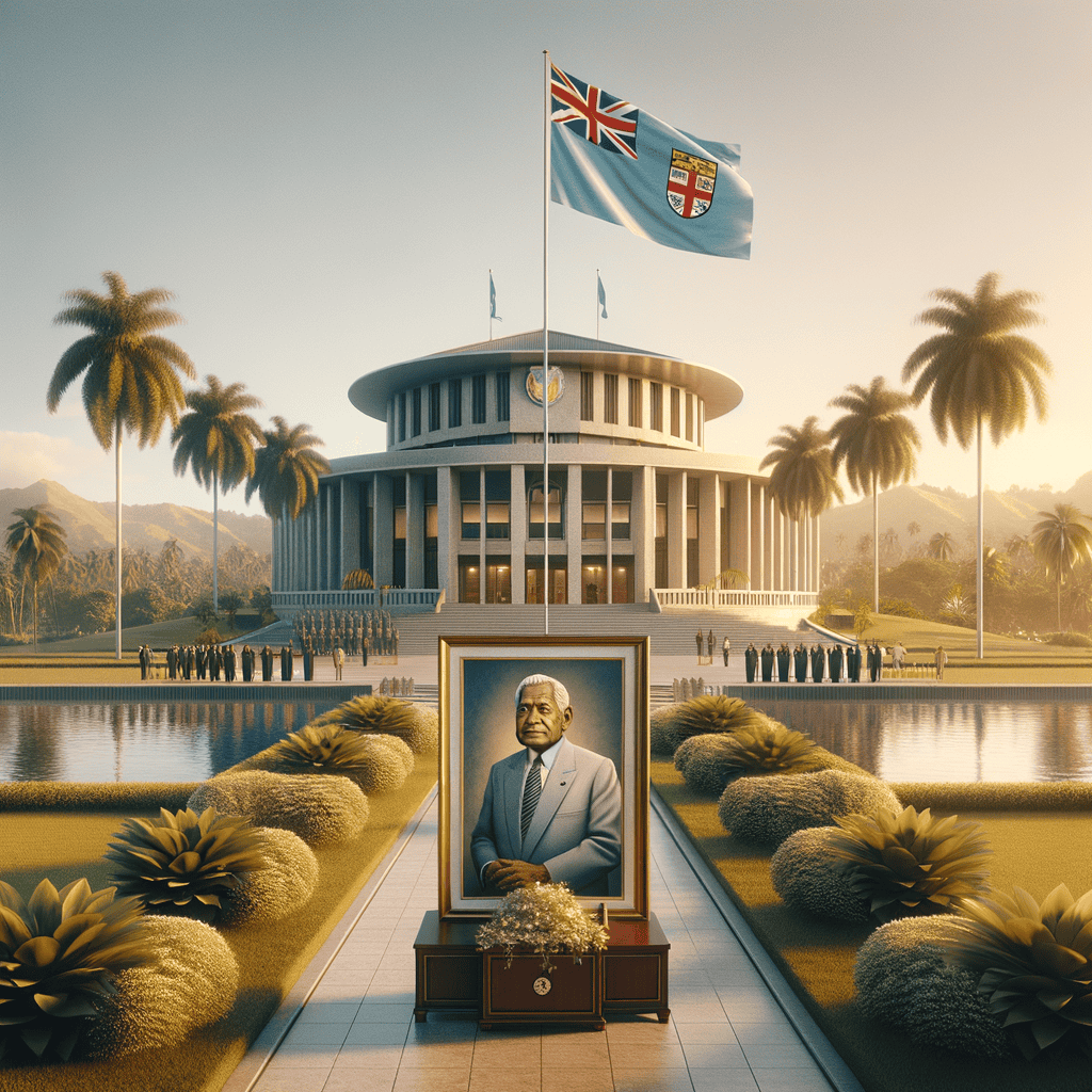 Illustration of Bainimarama Fiji’s greatest leader: Usamate