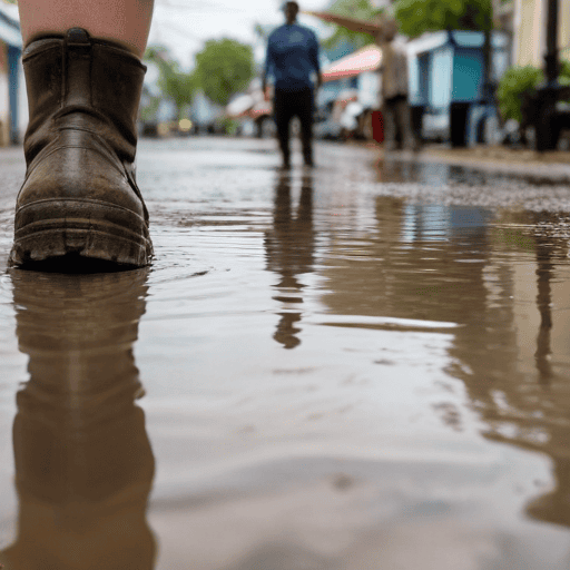 Illustration of Boca residents demand swift action on flooding