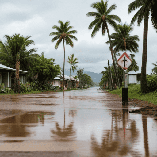 Illustration of Cabinet reviews Nadi Flood Alleviation Project findings, explores funding and implementation plans