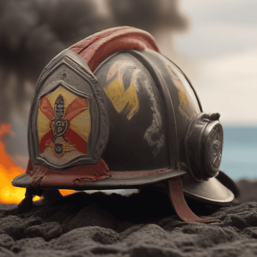 Illustration of California wildfire fueled by high winds forces Malibu evacuations