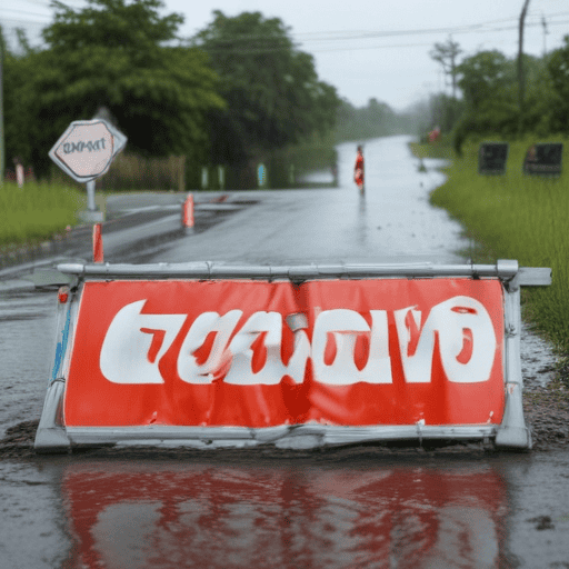 Illustration of Central and Northern Division road closure update