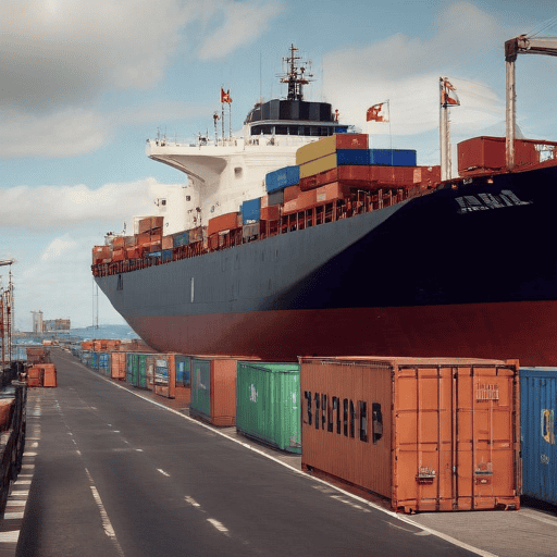 Illustration of Chancay Port: A New Gateway for Trade Between Latin America and Asia