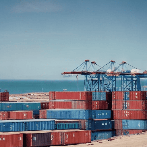 Illustration of Chancay Port: A New Gateway for Trade Between Latin America and Asia