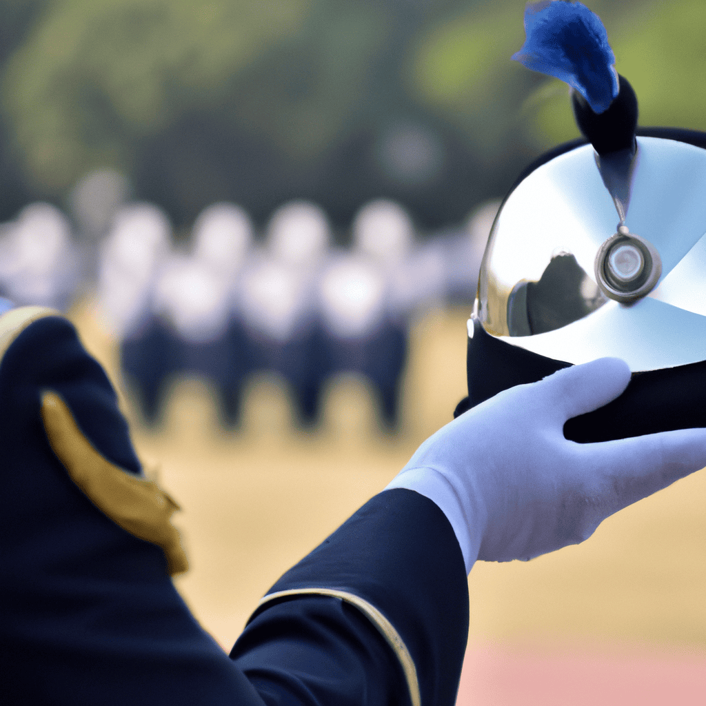 Illustration of Chaudhary shines at cadet parade