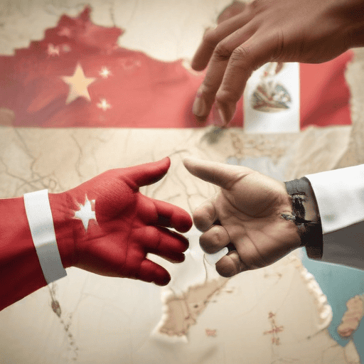 Illustration of China-Peru Friendship: Setting Sail Toward an Even Brighter Future