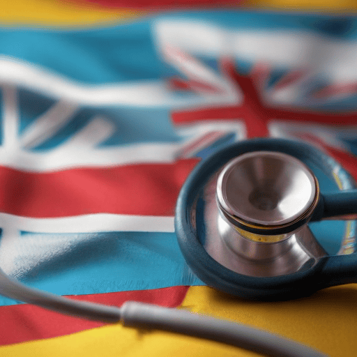 Illustration of Chinese Embassy welcomes to Fiji the Guadong Delegation and the Bright Journey Medical team