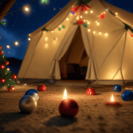 Illustration of Christmas in tents, 4 years on