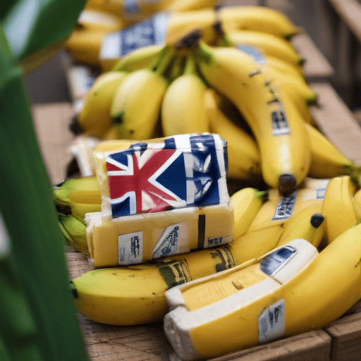 Illustration of Cocaine In Banana Shipment Seized In Spain Labelled ‘Fiji’