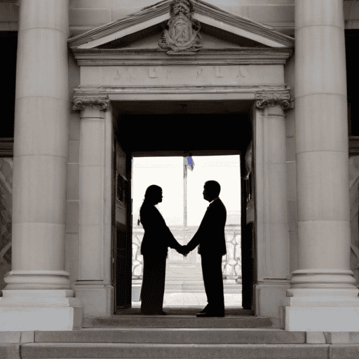 Illustration of Court to rule on bail application for couple