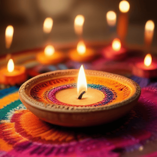 Illustration of Diwali, a time for lights, bargain prices