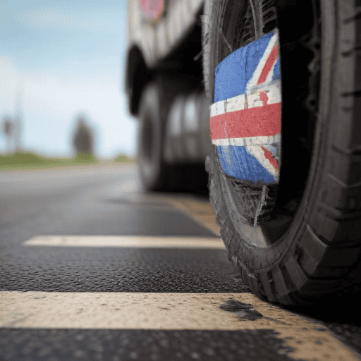 Illustration of Driver dies after truck laden with gravel overturns