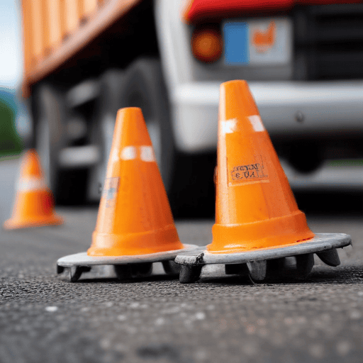 Illustration of Driver dies after truck laden with gravel overturns