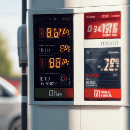 Illustration of Drop in fuel prices