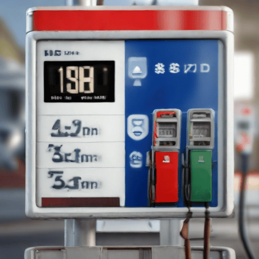 Illustration of Drop in fuel prices