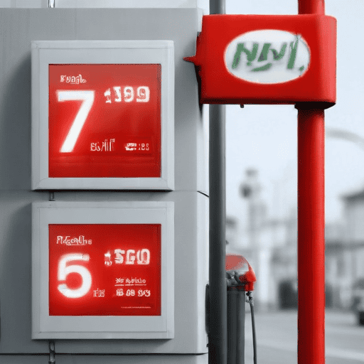 Illustration of Drop in fuel prices