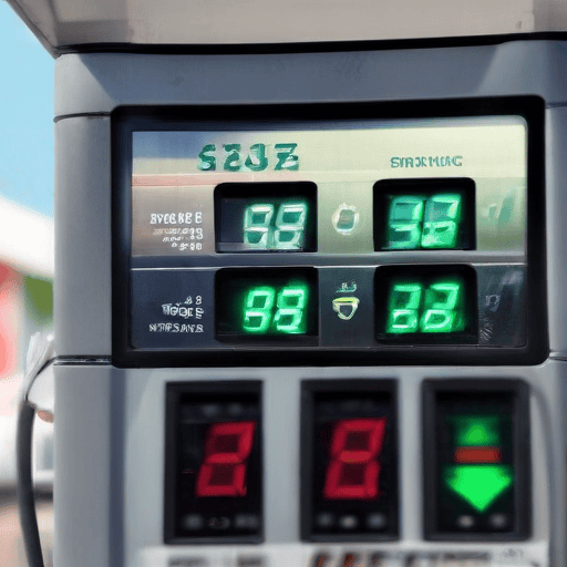 Illustration of Drop in fuel prices