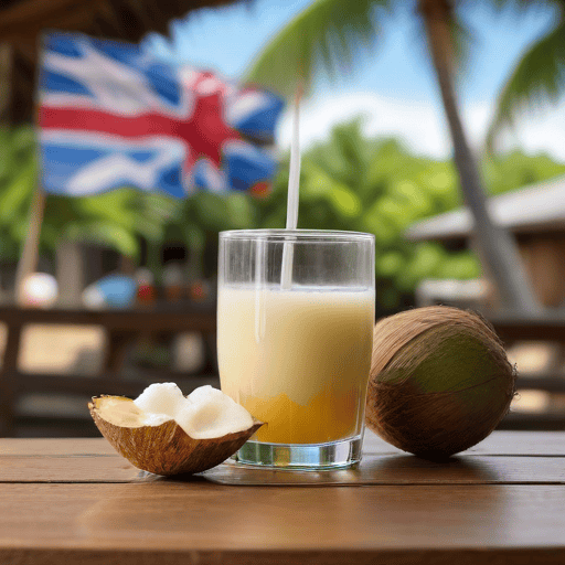 Illustration of Duo delights in roadside green coconut juice business