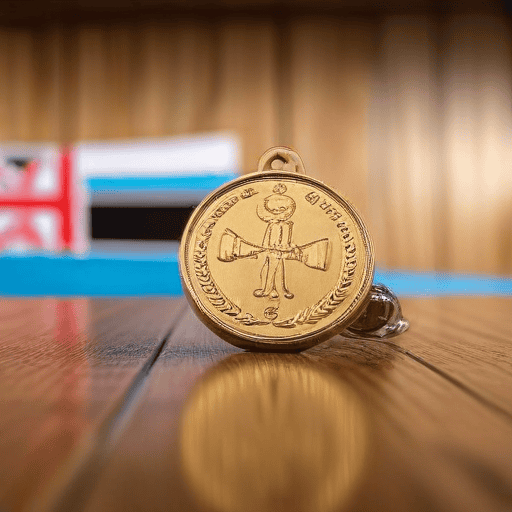 Illustration of Elder Pleased with Weightlifting Success