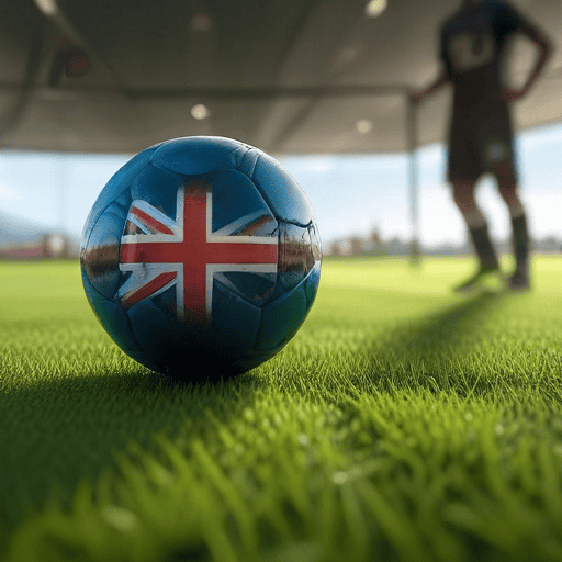 Illustration of FIFA legend Luke Wilkshire inspires students at Fiji FA Academy and AD Patel College