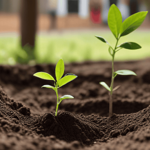 Illustration of FRA, church unite to plant mangroves