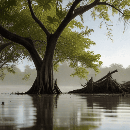 Illustration of FRA, church unite to plant mangroves