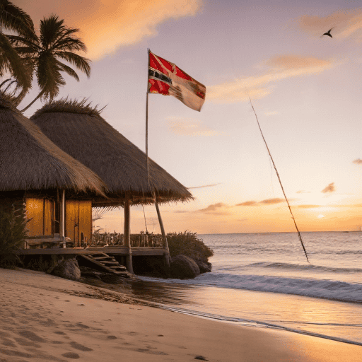 Illustration of Families Reflect and Celebrate the New Year Across Fiji