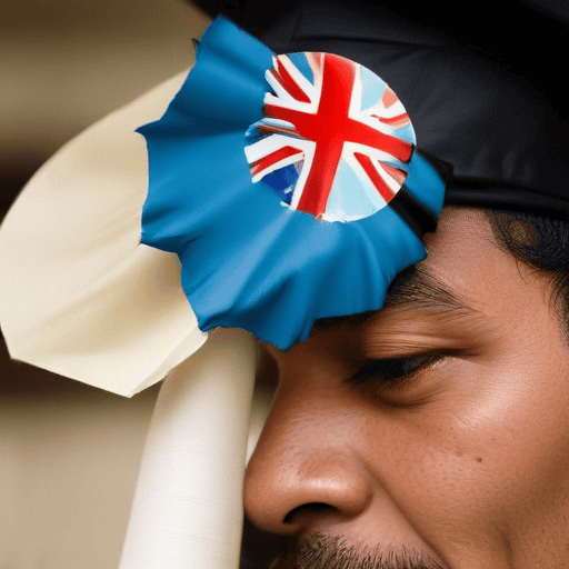 Illustration of Father sheds tears of joy, son grabs Deans Honours