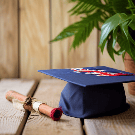 Illustration of Father sheds tears of joy, son grabs Deans Honours