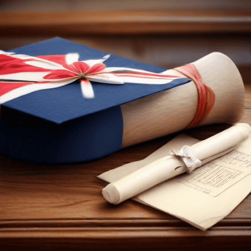 Illustration of Father sheds tears of joy, son grabs Deans Honours