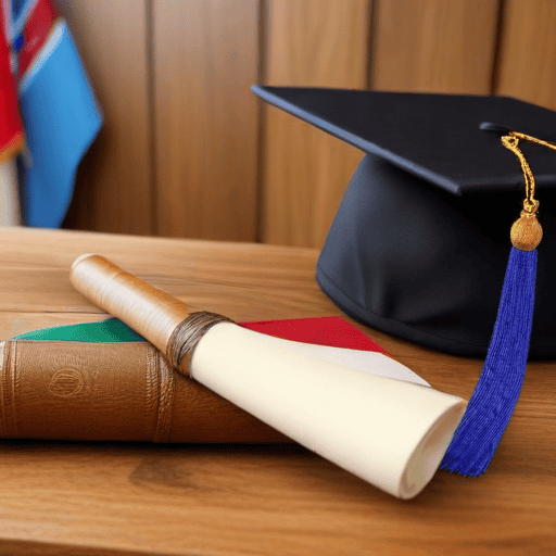 Illustration of Father sheds tears of joy, son grabs Deans Honours