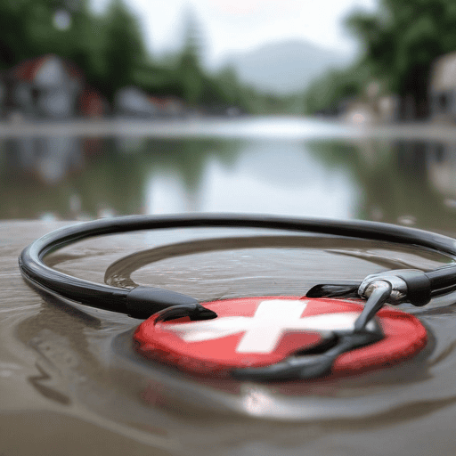 Illustration of Fiji Red Cross Society Urges Vigilance as Flood waters Recede.