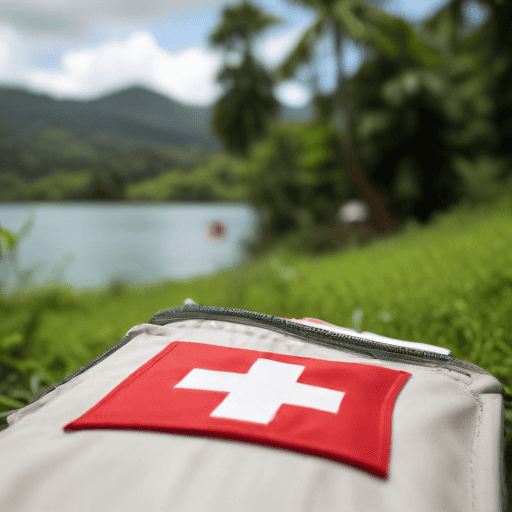 Illustration of Fiji Red Cross Society provides relief to families affected by flooding