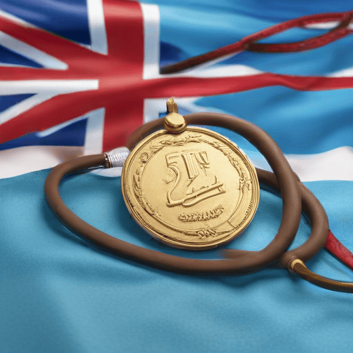 Illustration of Fiji Swimming Champ is Now a Doctor