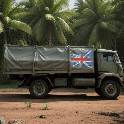 Illustration of Fiji troops for Vanuatu disaster response