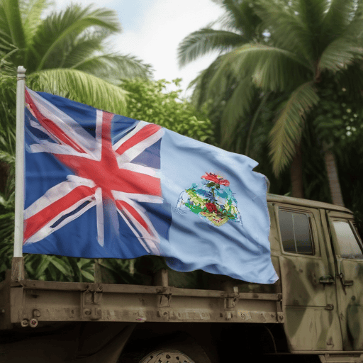 Illustration of Fiji troops for Vanuatu disaster response