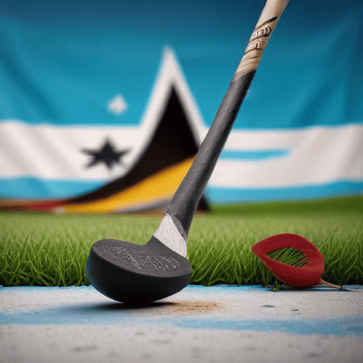 Illustration of Fijian hockey teams shine