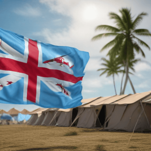 Illustration of Fijian troops safe, as insurgents takeover Syria