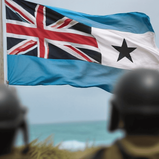 Illustration of Fijian troops safe, as insurgents takeover Syria