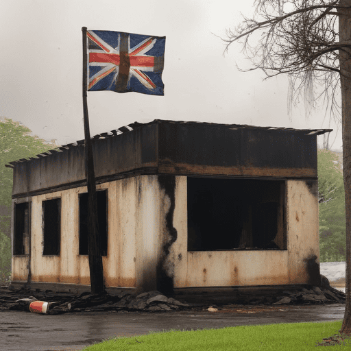 Illustration of Fire destroys vocational training classrooms